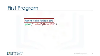 1 Write Your first program