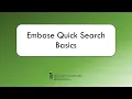 Embase Quick Search Basics