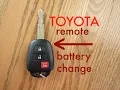 How to Toyota Key Fob Remote Keyless Battery