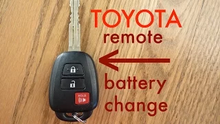 How to Toyota Key Fob Remote Keyless Battery