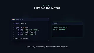Running Async Code asyncio run - Python for Beginners
