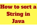 How to sort a string in java without using String method