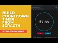 Create a Sleek Countdown Timer with Animated Progress Circle Object-Oriented JavaScript Tutorial