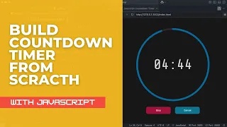 Create a Sleek Countdown Timer with Animated Progress Circle Object-Oriented JavaScript Tutorial