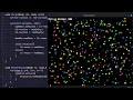 C Programming - N Body Simulation with Raylib ASMR no talking