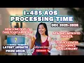 I-485 ADJUSTMENT OF STATUS PROCESSING TIME FOR DEC 2025-2026