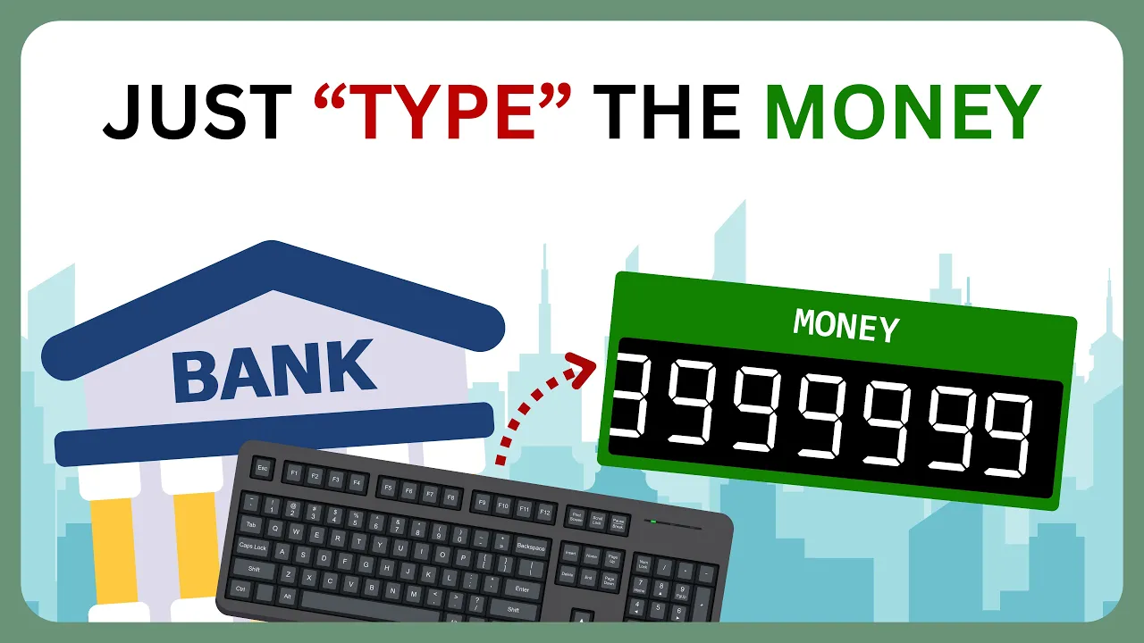 How Banks Create Money From Nothing (Fractional Reserve Banking)