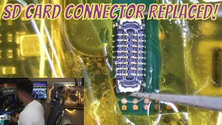 Fix Nintendo Switch Sd Card Reader Connector Connector Replaced