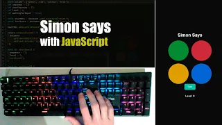 Programming Simon Says Game with JavaScript ASMR Coding No Talk