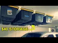 Easy 40 Garage Tote Storage Hack Fast Cheap Quick Project Source Commander and X bin storage