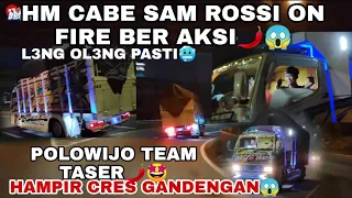 tegang sam rossi on fire ber aksi hm cabe di lawan truck one by one medeni cres sama gandengan 