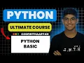 Python Basics for Beginners Variables Data Types Input Output Python Ultimate Course
