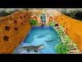 Download Lagu Build Swiming Pool Crocodile Around The Secret Underground House