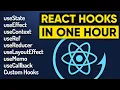 React Hooks in ONE Shot 2025 EASIEST Explanation React JS Tutorial