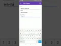 NativeScript Demo List Add Edit and Delete Contact