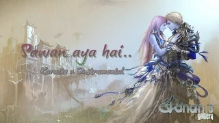 sawan aaya hai instrumental karaoke with lyrics