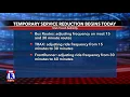 UTA moves to reduced schedule