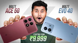bollt Ace 5G & bollt Evo 4G Unboxing First Look😱|| Fireboltt First Smartphone👀 Just in ₹10,999✅