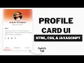 Create a Profile Card With Tabs JavaScript - JavaScript Projects