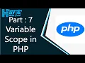 Variable Scope in PHP in urdu hindi