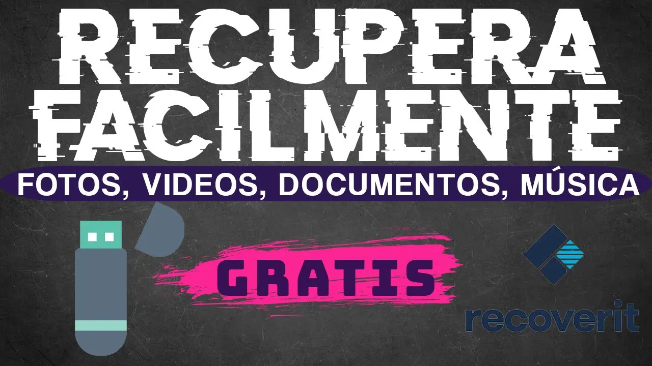 Cómo RECUPERAR cualquier dato de la unidad USB DAÑADA GRATIS ????│Recoverit