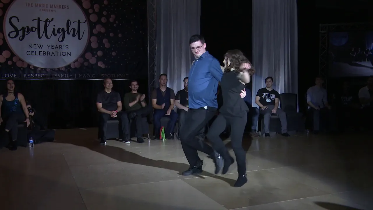 Spotlight New Years 2019 2020 Novice Jack & Jill Bradley Wendt & Rachel Eckert