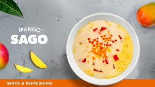 Creamy Mango Sago | Easy Mango Tapioca Pudding | No-Bake Mango Dessert Recipe for Summer
