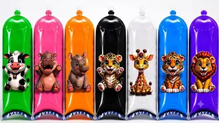 UNBOXING : panda,kanguru, kudanil,badak, kerbau,jerapah,singa,harimau,macan tutul.