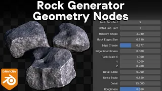 Rock Generator - Geometry Nodes Blender Tutorial