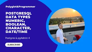 Postgresql data types numeric boolean character and more
