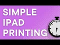 How to print from your iPad step by step PDF printing example