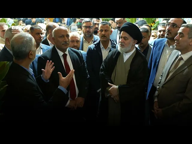 ⁣السيد الصافي يتفقد مشروع صحن أم البنين