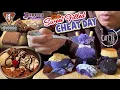 CHEAT DAY FOOD ADVENTURES UBE CAFE 86 PIZZOOKIE PIE COOKIES