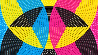 CMYK Color Wheel Rings Grid art studies 07 Processing art Creative coding
