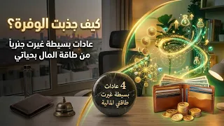 كيف جذبت الوفرة المالية؟ 4 عادات بسيطة غيرت جذرياً واقعي 