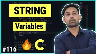 String Variable In C Declaration Initialization Input From User Explain In Hindi By Nirbhay