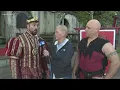 KARE 11 s Lee Valsvik meets King Henry at the MN Renaissance Festival