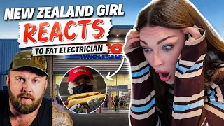 new zealand girl reacts to fat electrician most gangster grocery store on earth costco fat files