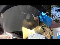 BOAT GEL COAT REPAIR WITH PATCH PASTE KIT ON YAMAHA 212ss