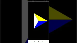 Triangle Color changing shape using python turtle graphics