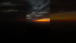 Amazing sunset flying home the mountains✈️🔥