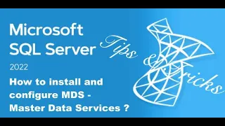 SQL Server 2022 Standard Tips Tricks - MDS Install and Configure Master Data Services