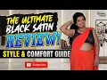 The Ultimate Saree Glam Black Satin Petticoat Styling