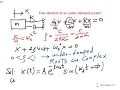 Underdamped Mechanical System solutions and example