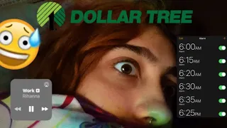 Waking up Late for work Dollartree Job Tour