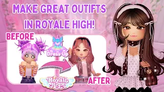 HOW TO MAKE GOOD OUTFITS IN ROYALE HIGH TIPS FOR BEGINNERS Royale High Roblox
