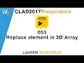 LabVIEW CLAD 053 Replacing element in 2D Array