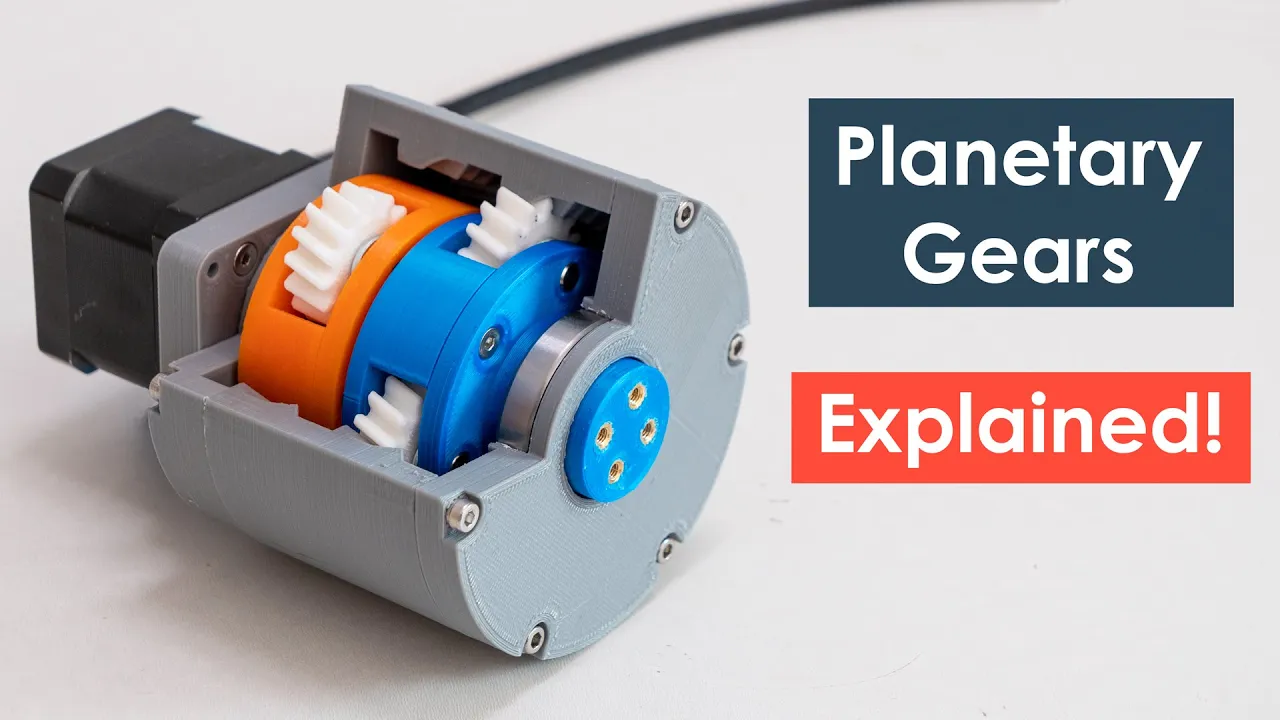 How Planetary Gears Work | 3D Printed Planetary Gearbox Design and Test