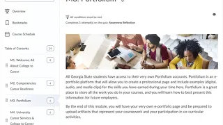 GSU College to Career Orientation Awareness Curriculum Overview