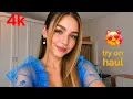 4K Ultimate Transparent Lingerie See-through Dresses Micro Bikini Try On Haul with me